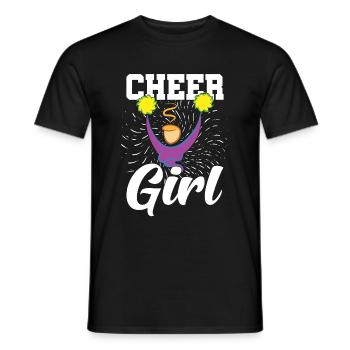 Cheerleading Cheer Mädchen Geschenk Cheerleader - Männer T-Shirt - Schwarz - Vorne - AI Model Male 178 light (178cm)