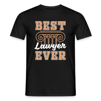 Meilleur avocat de tous les temps Avocat de cadeau juridique - T-shirt homme - noir - Devant - AI Model Male 178 light (178cm)