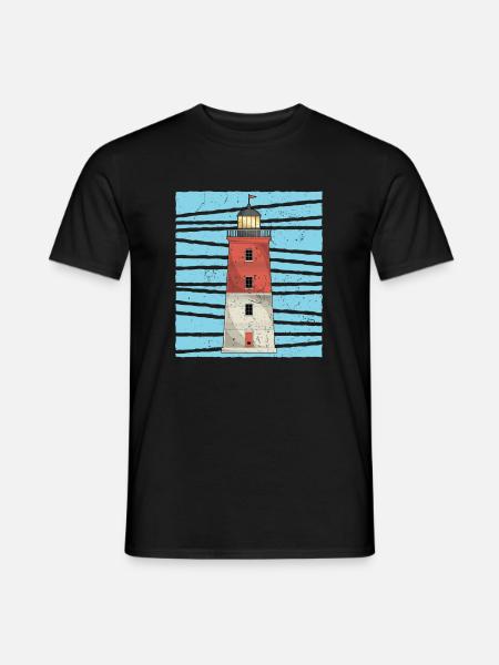 Ocean Lighthouse Lover Gift Lighthouse - Men's T-Shirt - black