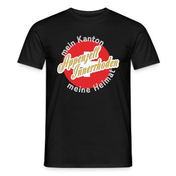 My home Appenzell Innerrhoden gift - Men's T-Shirt - black - Front - AI Model Male 178 light (178cm)