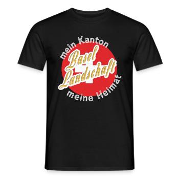 My Home Basel-Landschaft Gift - Men's T-Shirt - black - Front - AI Model Male 178 light (178cm)