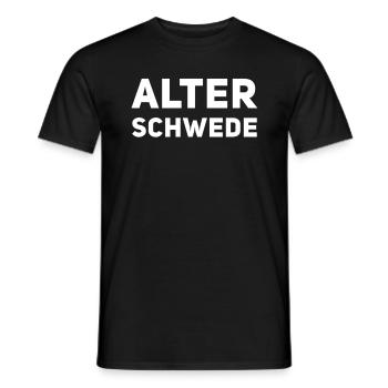 Alter Schwede - Lustiger Spruch - Funny - Männer T-Shirt - Schwarz - Vorne - AI Model Male 178 light (178cm)