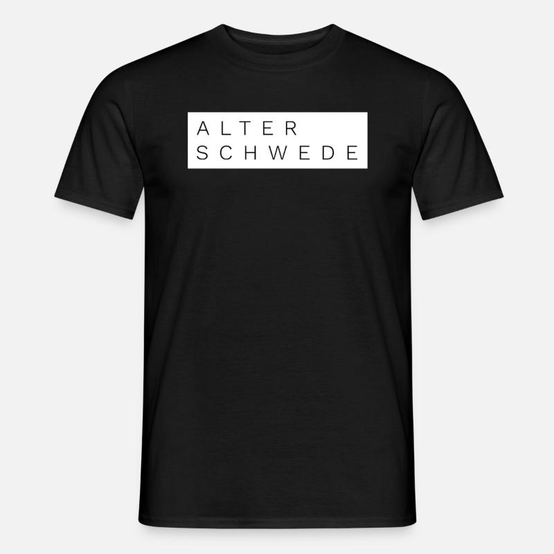 Alter Schwede Fun Design - Männer T-Shirt - Schwarz