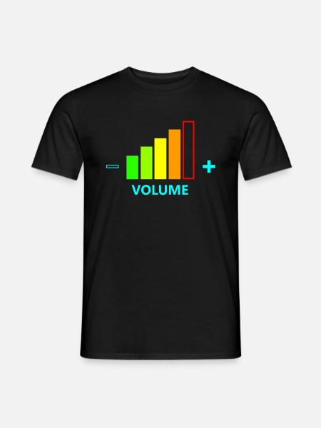VOLUME UP MEN - Men's T-Shirt - black