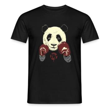 panda - T-shirt homme - noir - Devant - AI Model Male 178 light (178cm)