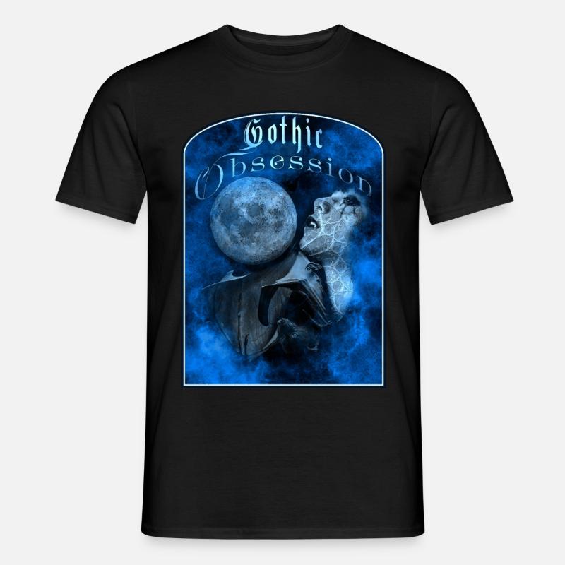Gothic Obsession Vampir - Männer T-Shirt - Schwarz