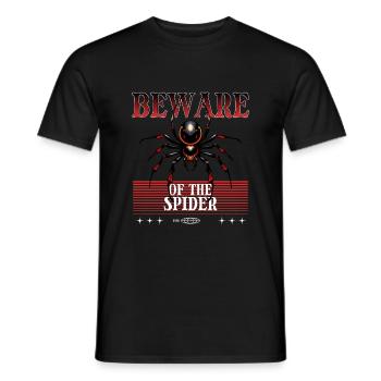 Spinne - Männer T-Shirt - Schwarz - Vorne - AI Model Male 178 light (178cm)