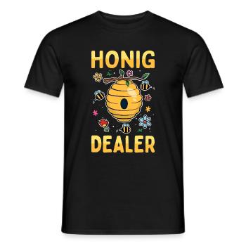 Honig Dealer Bienenzüchter Bienenflüsterer Bienen - Männer T-Shirt - Schwarz - Vorne - AI Model Male 178 light (178cm)