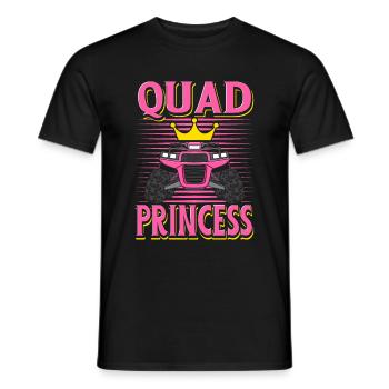 Quad Princess VTT à quatre roues motrices Quad Conduite hors route fille - T-shirt homme - noir - Devant - AI Model Male 178 light (178cm)