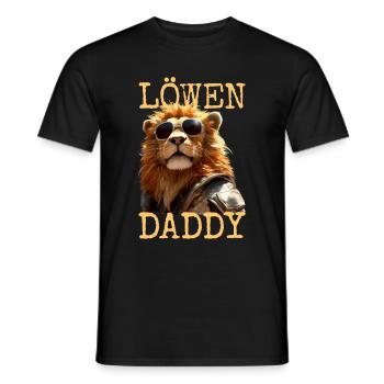 Lion Papa Papa Papa Fête des Pères Père Sauvage Lion - T-shirt homme - noir - Devant - AI Model Male 178 light (178cm)