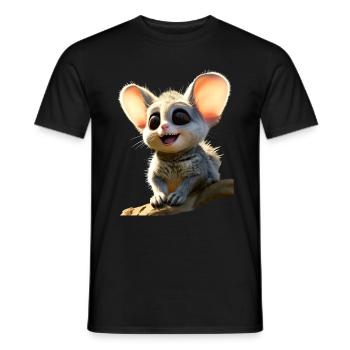Galago Bush Bébé Singe Galagos Singe Mignon Galago - T-shirt homme - noir - Devant - AI Model Male 178 light (178cm)