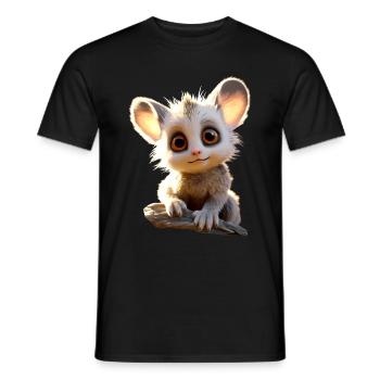 Galago Bush Bébé Singe Galagos Singe Mignon Galago - T-shirt homme - noir - Devant - AI Model Male 178 light (178cm)