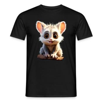 Galago Bush Bébé Singe Galagos Singe Mignon Galago - T-shirt homme - noir - Devant - AI Model Male 178 light (178cm)