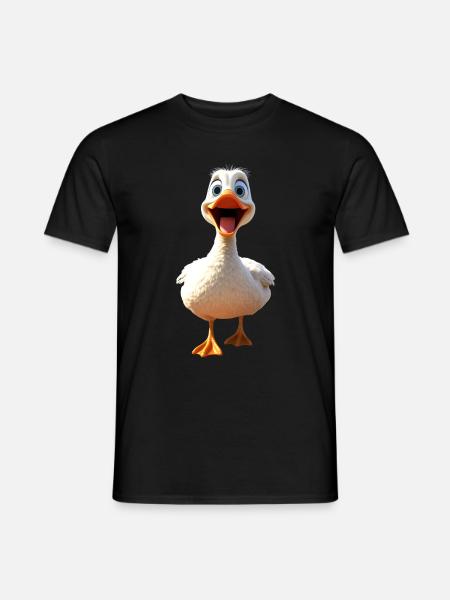 Gans GĂ€nsekĂŒken KĂŒken SĂŒĂe Gans Ente Kleine GĂ€nse - MĂ€nner T-Shirt - Schwarz