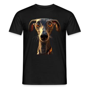 Windhund Hundeliebhaber Jagdhund Liebe Greyhound - Männer T-Shirt - Schwarz - Vorne - AI Model Male 178 light (178cm)