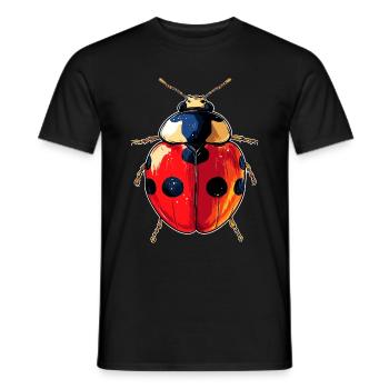 Ladybug Ladybug Insects Colorful Cute Ladybugs - Men's T-Shirt - black - Front - AI Model Male 178 light (178cm)