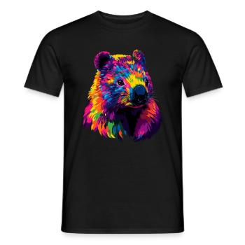 Wombat Australien Beuteltier Süßer Wombat - Männer T-Shirt - Schwarz - Vorne - AI Model Male 178 light (178cm)
