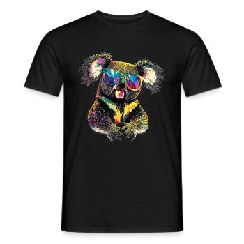 Koala Bear Australia Koala Bear Cute Koala Bears - Men's T-Shirt - black - Front - AI Model Male 178 light (178cm)