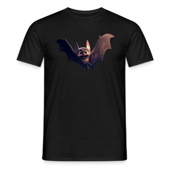 Fledermaus Flughund Vampir Bat Süße Fledemäuse - Männer T-Shirt - Schwarz - Vorne - AI Model Male 178 light (178cm)