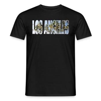Los Angeles - T-shirt homme - noir - Devant - AI Model Male 178 light (178cm)
