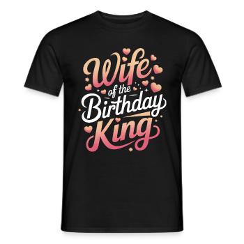 Woman Wife Partner Family Married - Men's T-Shirt - black - Front - AI Model Male 178 light (178cm)