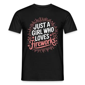 Pyrotechnics Fireworks Pyrotechnics - Men's T-Shirt - black - Front - AI Model Male 178 light (178cm)