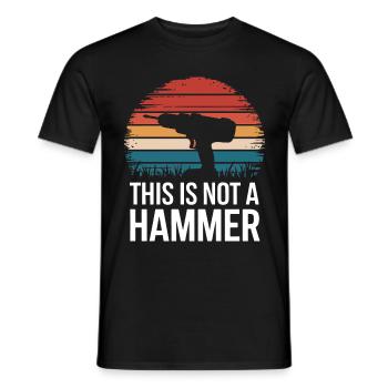 Lustiger Heimwerker Handwerker Reparaturmann - Männer T-Shirt - Schwarz - Vorne - AI Model Male 178 light (178cm)