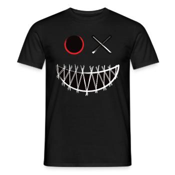 The Crazy Smile - T-shirt homme - noir - Devant - AI Model Male 178 light (178cm)