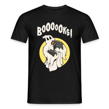 Drôle fantôme rat de bibliothèque Rat de bibliothèque Halloween - T-shirt homme - noir - Devant - AI Model Male 178 light (178cm)