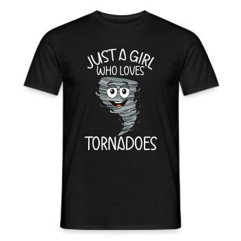 Tornado - Männer T-Shirt - Schwarz - Vorne - AI Model Male 178 light (178cm)