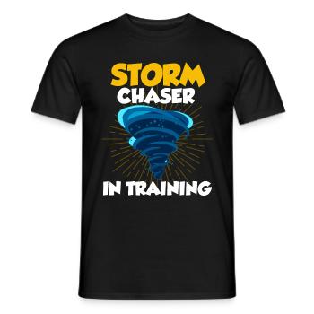 Tornado - Männer T-Shirt - Schwarz - Vorne - AI Model Male 178 light (178cm)