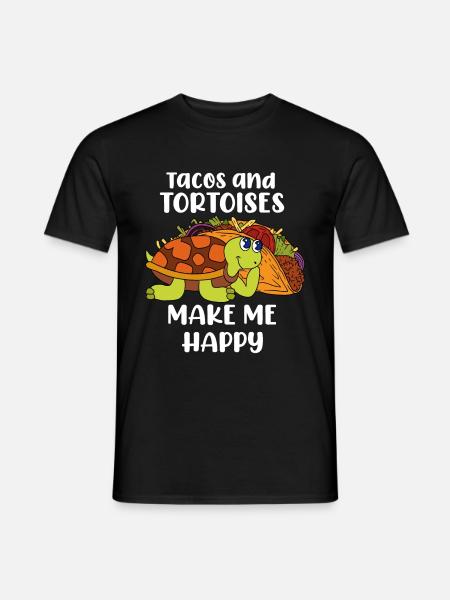 Turtle Funny Gift - Men's T-Shirt - black