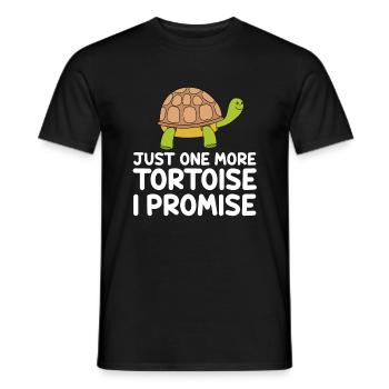 Only one more turtle, promised - Men's T-Shirt - black - Front - AI Model Male 178 light (178cm)
