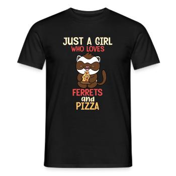 Ferret - Men's T-Shirt - black - Front - AI Model Male 178 light (178cm)