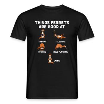 Ferret - Men's T-Shirt - black - Front - AI Model Male 178 light (178cm)