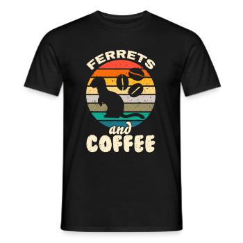 Ferret - Men's T-Shirt - black - Front - AI Model Male 178 light (178cm)