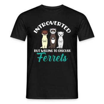 Ferret - Men's T-Shirt - black - Front - AI Model Male 178 light (178cm)
