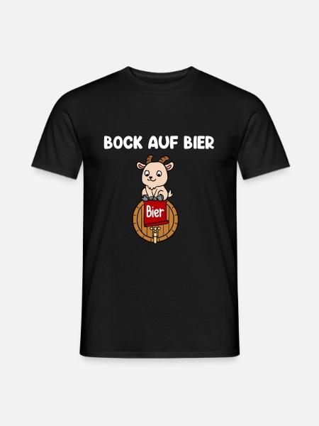 Bock Auf Bier - Männer T-Shirt - Schwarz