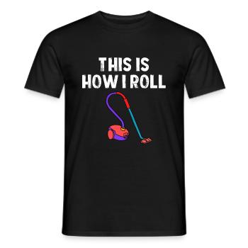 Staubsauger Reinigung Reinigungskraft Geschenk - Männer T-Shirt - Schwarz - Vorne - AI Model Male 178 light (178cm)