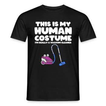 Staubsauger Reinigung Reinigungskraft Geschenk - Männer T-Shirt - Schwarz - Vorne - AI Model Male 178 light (178cm)