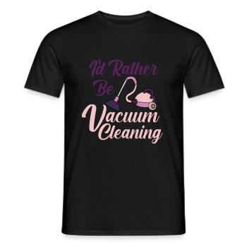 Staubsauger Reinigung Reinigungskraft Geschenk - Männer T-Shirt - Schwarz - Vorne - AI Model Male 178 light (178cm)
