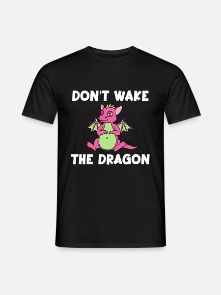 Don't Wake The Dragon - Men's T-Shirt - black