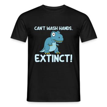 Konnte Seine Hände Nicht Waschen Ausgestorben - Männer T-Shirt - Schwarz - Vorne - AI Model Male 178 light (178cm)