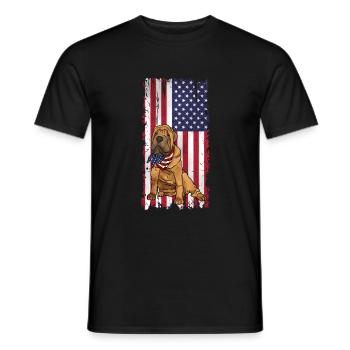 Chinese Shar Pei - Männer T-Shirt - Schwarz - Vorne - AI Model Male 178 light (178cm)