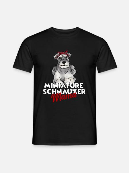 Zwergschnauzer - Männer T-Shirt - Schwarz