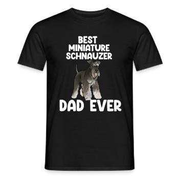 Zwergschnauzer - Männer T-Shirt - Schwarz - Vorne - AI Model Male 178 light (178cm)