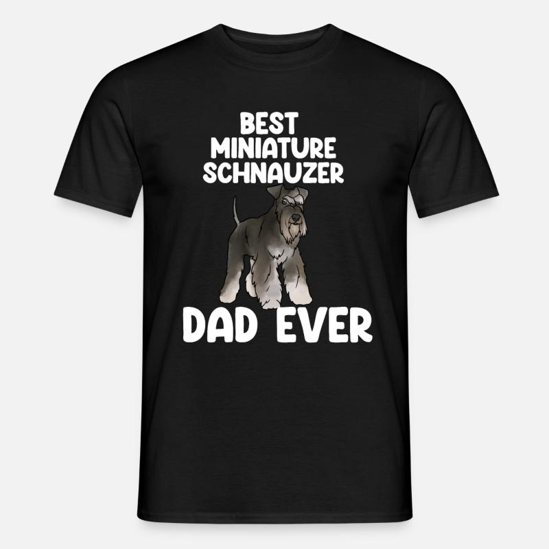 Zwergschnauzer - Männer T-Shirt - Schwarz