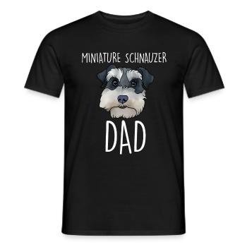 Zwergschnauzer - Männer T-Shirt - Schwarz - Vorne - AI Model Male 178 light (178cm)