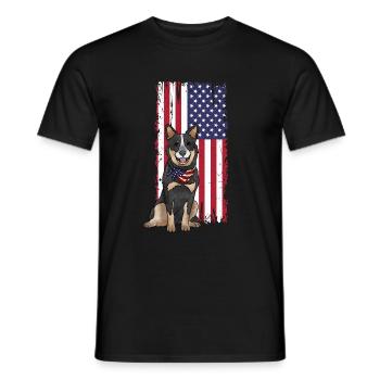 Bouvier australien - T-shirt homme - noir - Devant - AI Model Male 178 light (178cm)