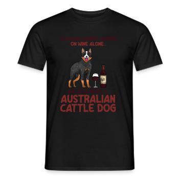 Bouvier australien - T-shirt homme - noir - Devant - AI Model Male 178 light (178cm)